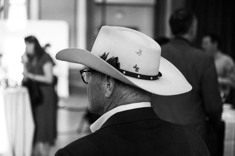 man in cowboy hat