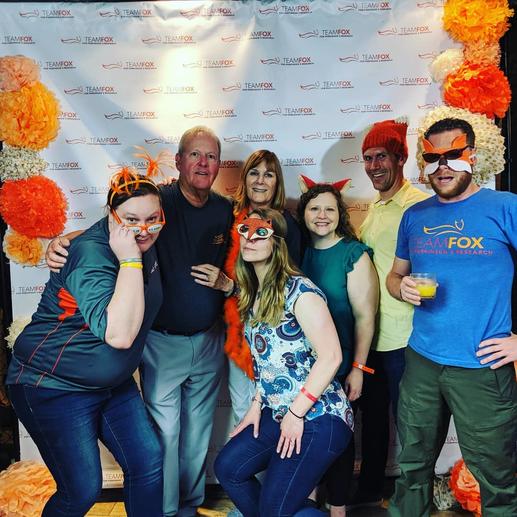 Harmon family posing at the event