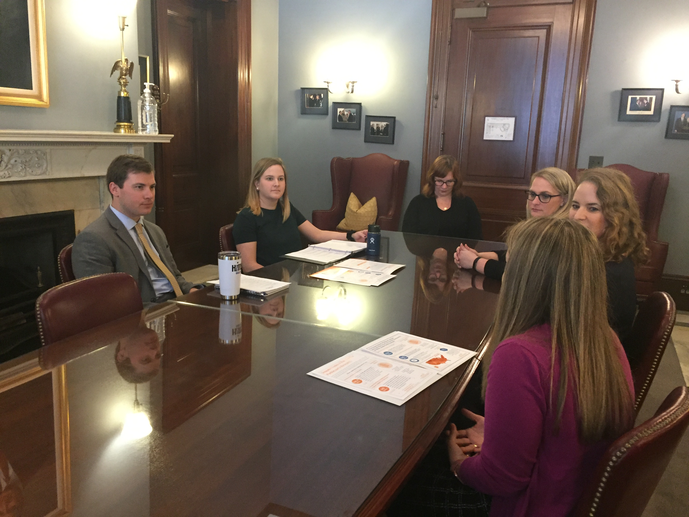 Ashley Harms met with staffers of Senator Richard Shelby (R-AL), the Chairman of the Senate Committee on Appropriations.