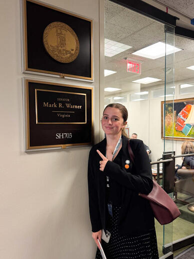 Ava at Sen. Mark Warner's Office