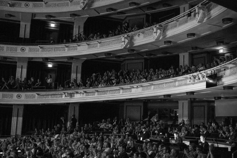 crowd at a concert hall