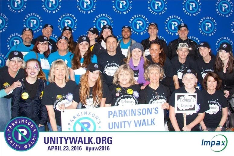 Debbie and Katrina and team at the 2016 Parkinson's Unity Walk