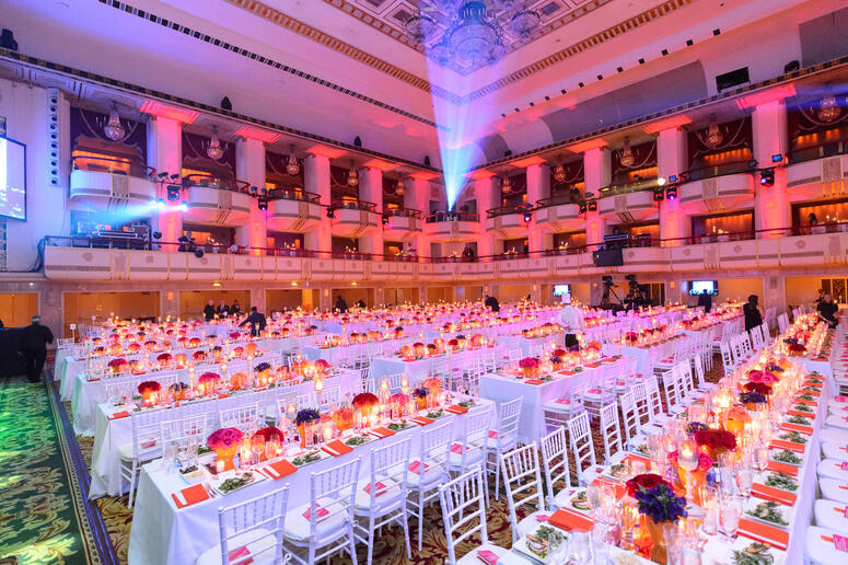 ballroom table setting