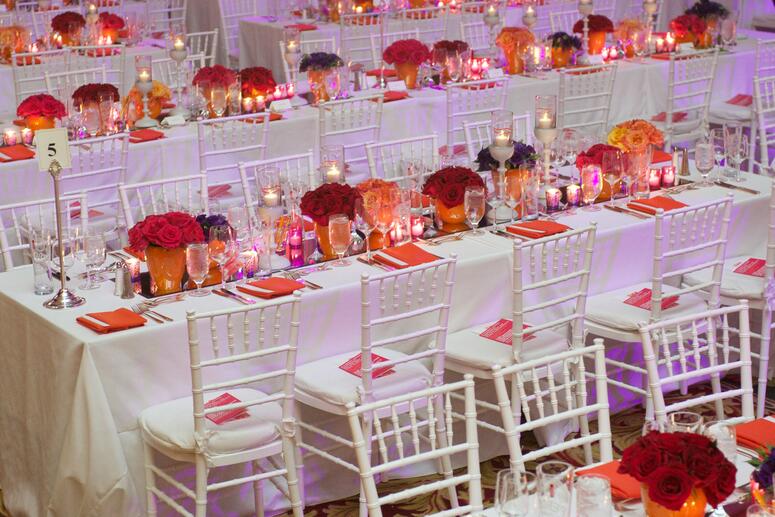 ballroom table setting