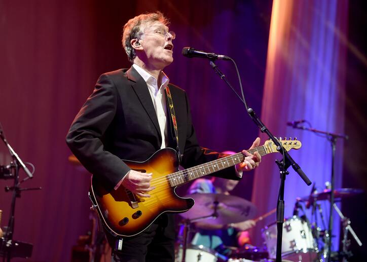 man onstage