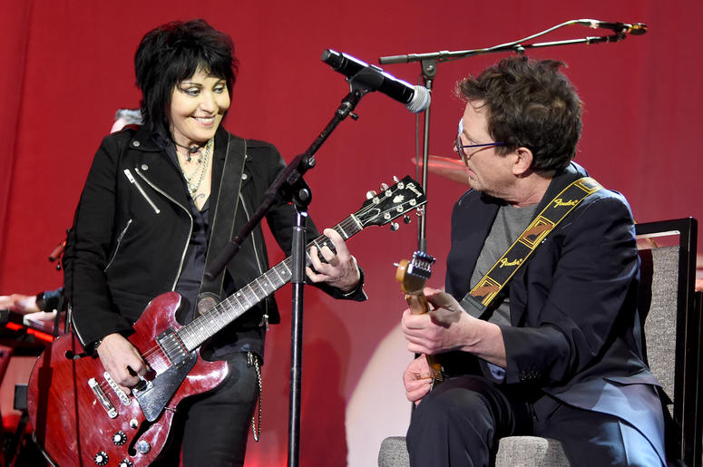 Joan Jett and Michael J. Fox