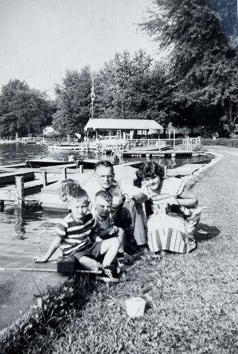 Earl and his family at a young age.