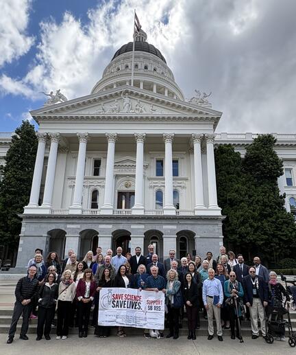 California advocates gather in Sacramento to urge legislators to support Senate Bill 895.