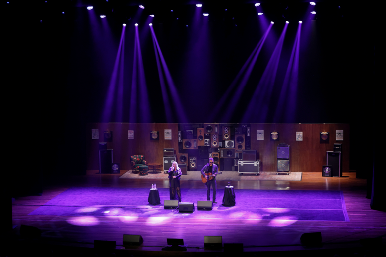 Eric Church and Joanna Cotten perform on stage at the 2026 "A Country Thing Happened on the Way to Cure Parkinson's" fundraiser. 