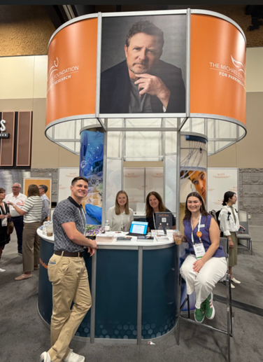 MJFF staff members at the Foundation's booth. 