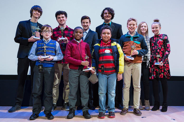 The winners from the Kids Film It Festival.