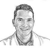 caricature of a man