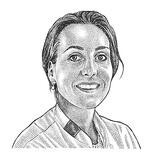 caricature of a woman