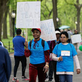 Parkinson's Unity Walk participants 