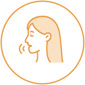 minimalist line drawing of a woman talking in their sleep