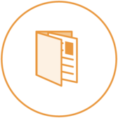 minimalist line drawing of a magazine