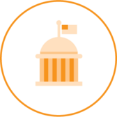 Capitol building icon white