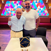 Vikas and his father at birthday
