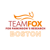 Red and Orange Team Fox Young Professionals Logo with leaping fox