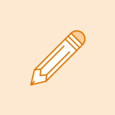 Illustrated pencil.