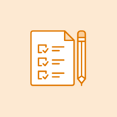 Illustrated to-do list with pencil.