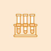 Illustrated series of test tubes.