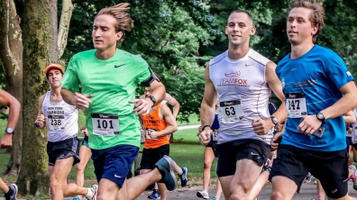 Group of male runners