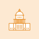Illustrated government building.