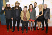 Michael J. Fox on the red carpet with Dusty Slay, Chris Stapleton and Little Big Town.