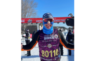 Bill Brown at finish line