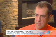 Bill Bucklew's Cross-Country Trek for Parkinson's Featured on TODAY