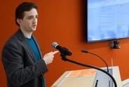 Dr. David Breen presenting at The 2018 Edmond J. Safra Fellowship Symposium