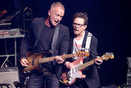 Michael J. Fox on Stage with Sting Funny Thing