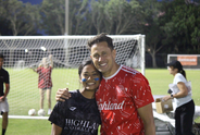 Rianna at a soccer game