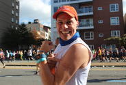 Team Fox runner at marathon.