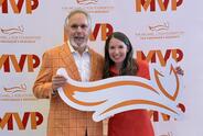 Madison with her dad, Gary, at the 2026 MVP Awards Celebration.