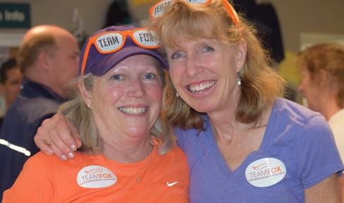 Team Fox members Lesly and Wendy at Pickleball for Parkinsons event.