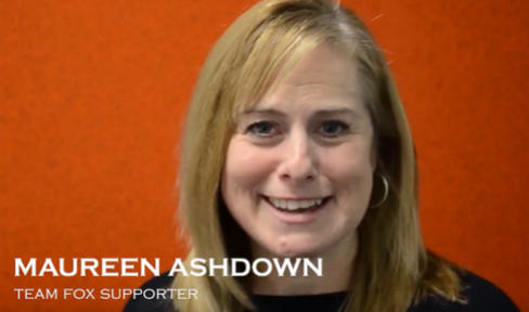 Team Fox supporter Maureen Ashdown.