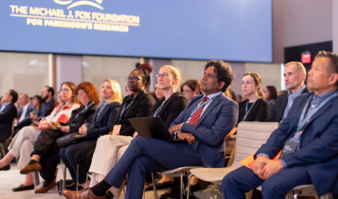 Attendees watching a presentation at the 18th annual PDTC