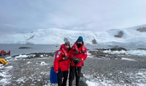 Susan and Sid Greenwald hiking