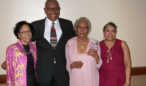 Rochelle and her three children.