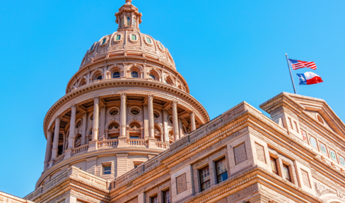 The Texas state capitol.