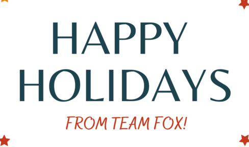 Happy Holidays from Team Fox
