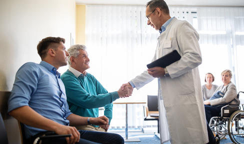 People in a clinic