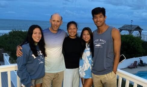 Jay with his family