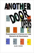 Book cover of "Another Door Opens" with multiple, colorful door icons. 