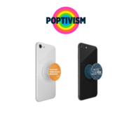 Orange "I Support Parkinson's Research" and Blue Team Fox Logo PopSockets