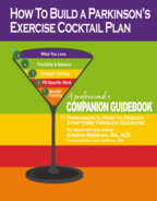 An image of the book cover with a martini glass and exercise plan.