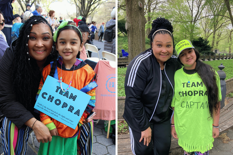 Maryum "May May" Ali and Avana Grace at the Parkinson's Unity Walk 