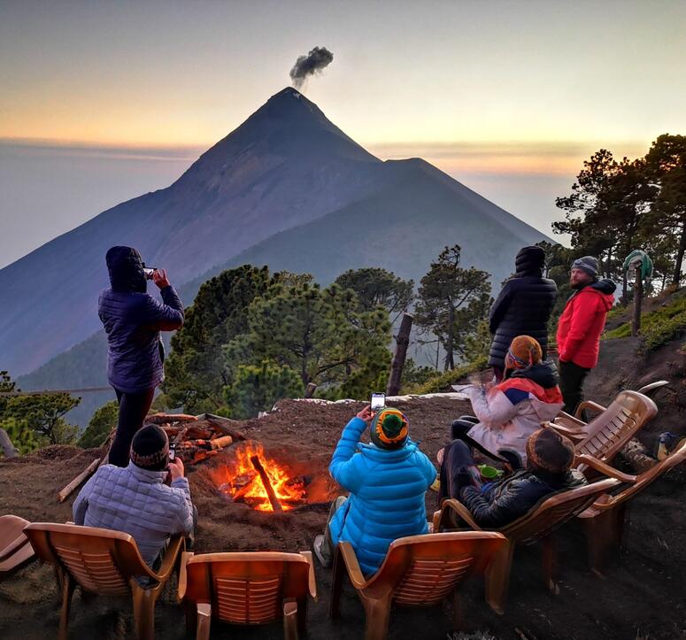 One of the Guatemalan volcanoes.